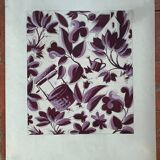 Vintage silk textile design