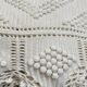 White crochet bed cover