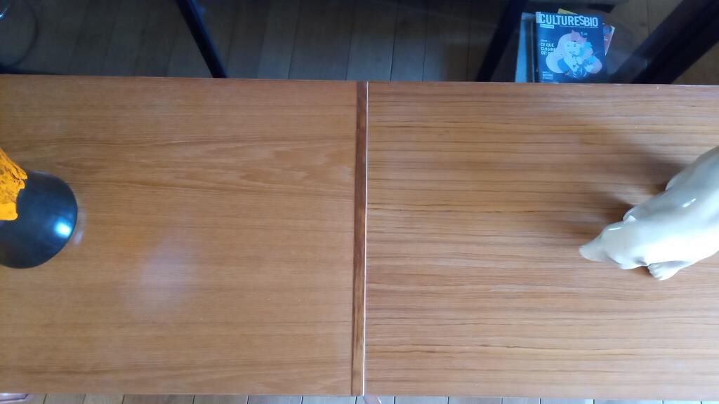 Teak veneer sideboard