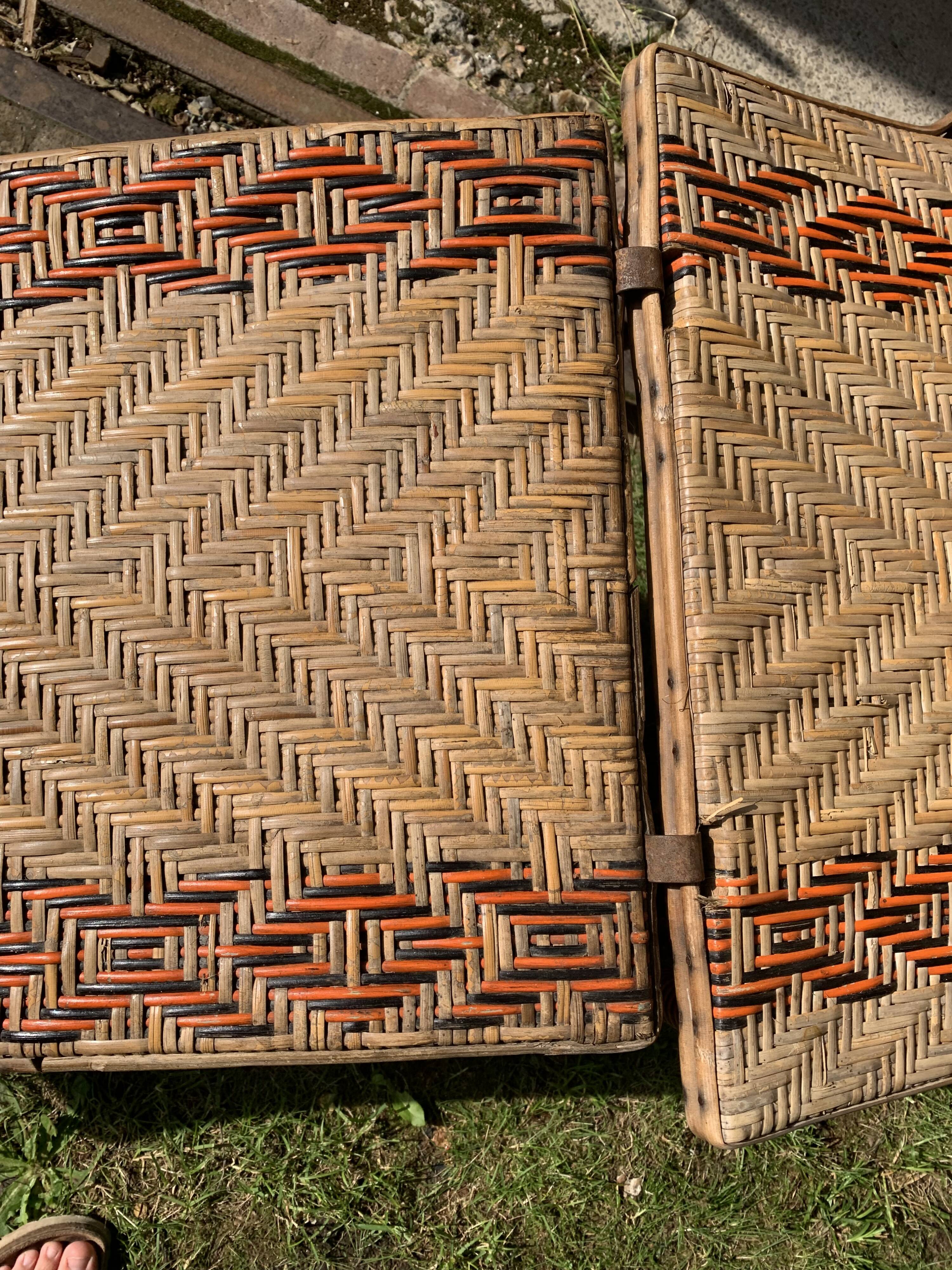 Chilean commoner wicker lounge chair