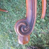 Set of three regency cane chairs