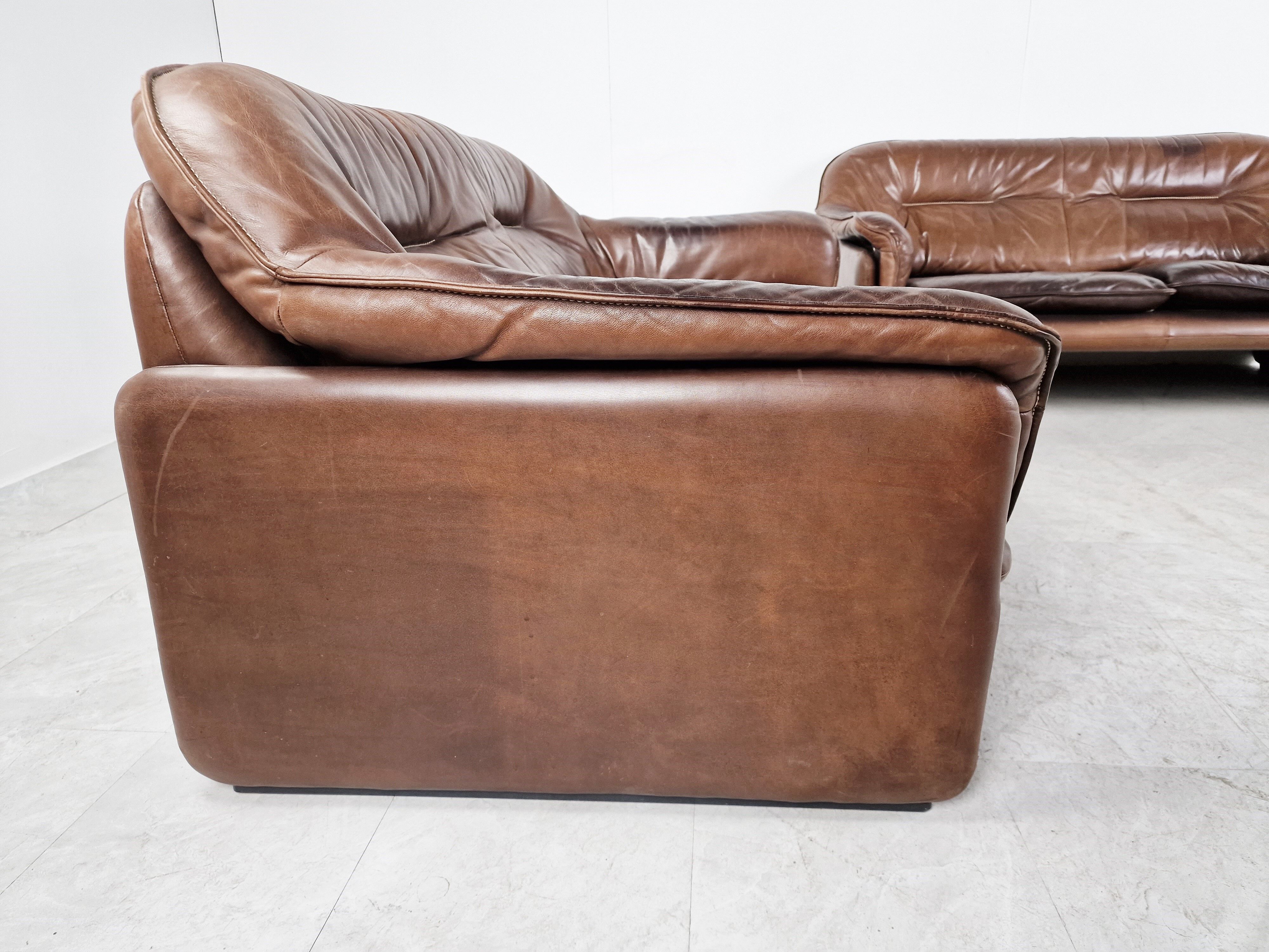 De Sede DS16 sofa set, 1960s