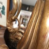 Console with mirror
