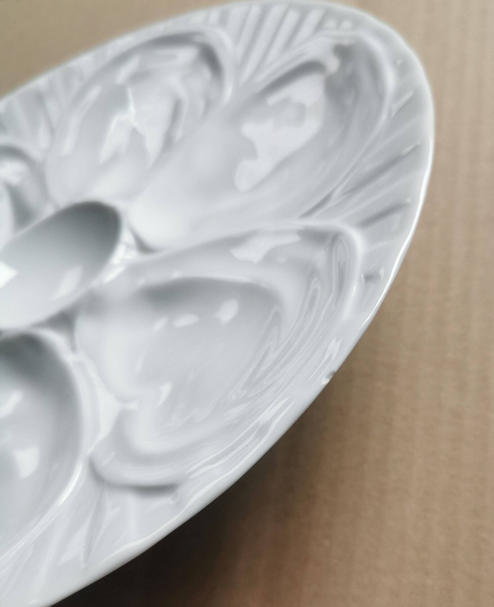 Ensemble de 6 assiettes Pillivuyt porcelaine blanche