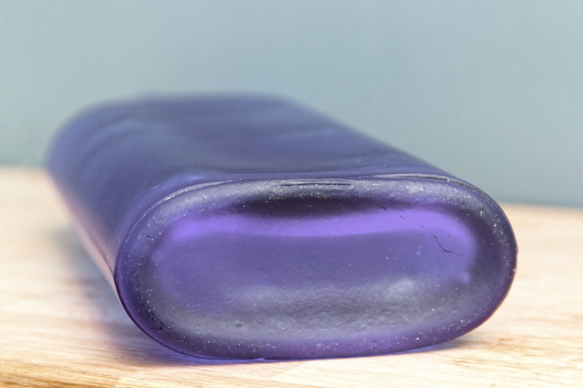 Bouteille, vase, bleu cobalt