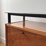 Bar cabinet on wheels