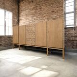 XL vintage mid-height wardrobe with brutalist accents