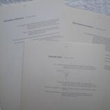 Set of 3 botanical plates Geigy, horsetail, soda and purslane