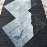 All-glass free-form coffee table