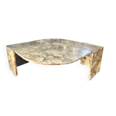 Large Italian marble coffee table from the 1980s.