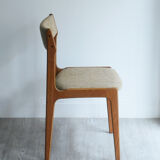 Chairs 1960 teak fabrics wool found