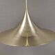 Golden semi hanging lamp, designed by bonderup & thorup Denmak 1974