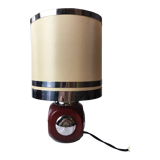 70' lamp in wood and chrome