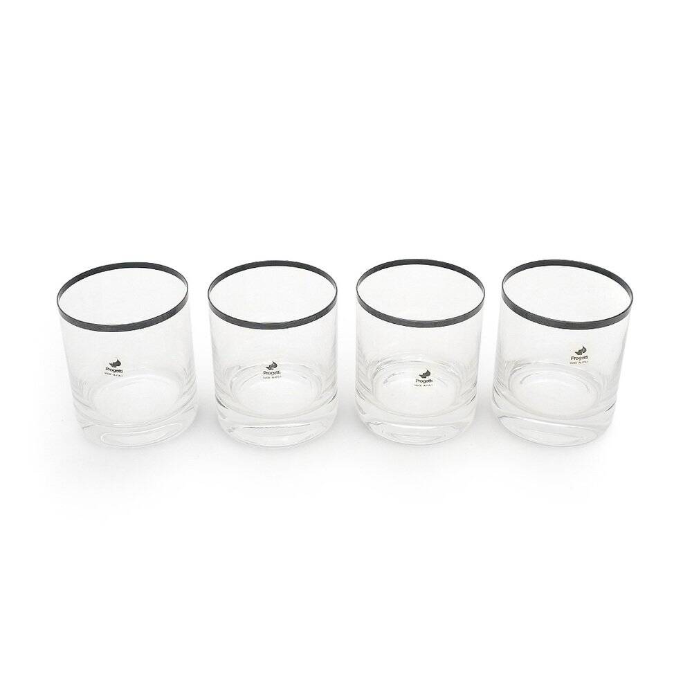 Glasses by Gianfranco Frattini for Progetti, 1970s, set of 4.