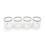 Glasses by Gianfranco Frattini for Progetti, 1970s, set of 4.