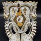 Wedding vase, white porcelain of paris, gold decoration, gilded, flowers, decoration