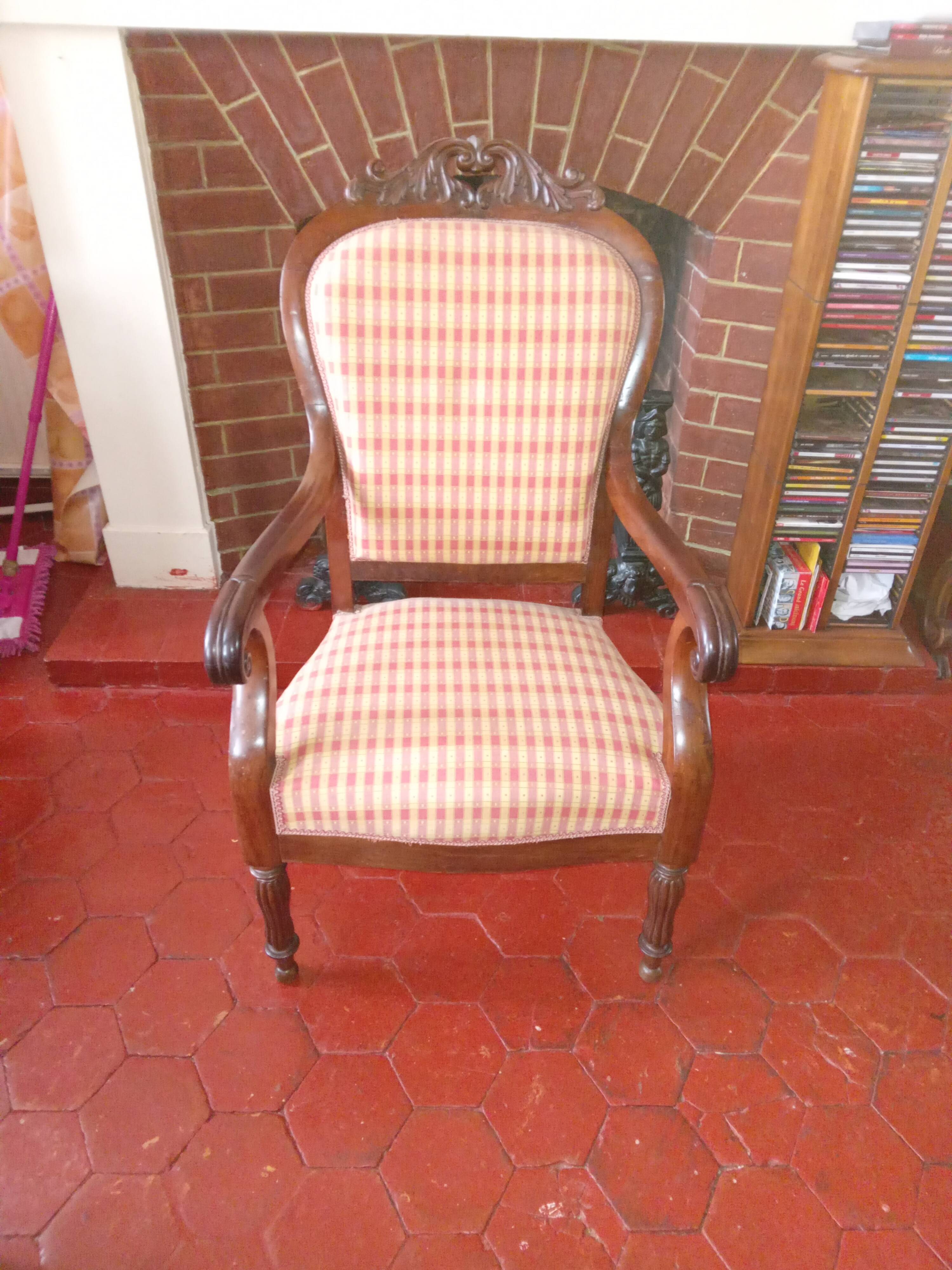 Antique louis philippe style armchair