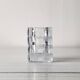Pencil holder or plant pot in thick crystal glass