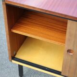 Meuble ARP Minvielle, meuble de rangement vintage, porte coulissante, décoration intérieur, 50's