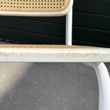 Set of 4 Cesca b32 model chairs in white dining chair