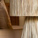 Raffia table lamp
