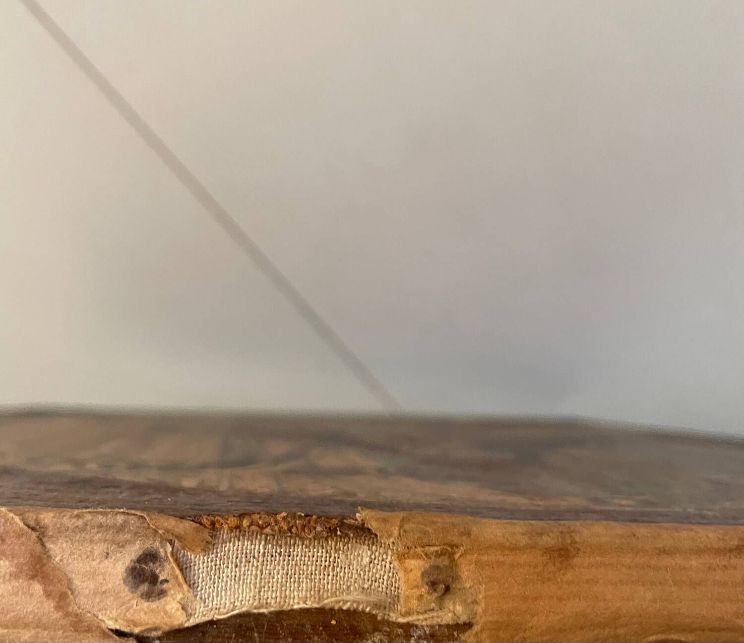 Ancient painting Pieta or Virgin of the Angustias of Granada 17th century