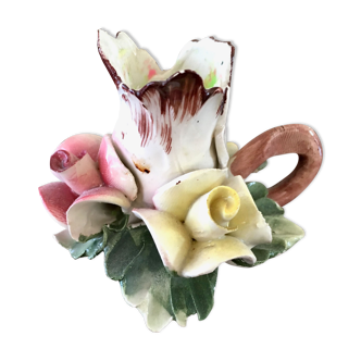 Italian candle holder Capodimonte