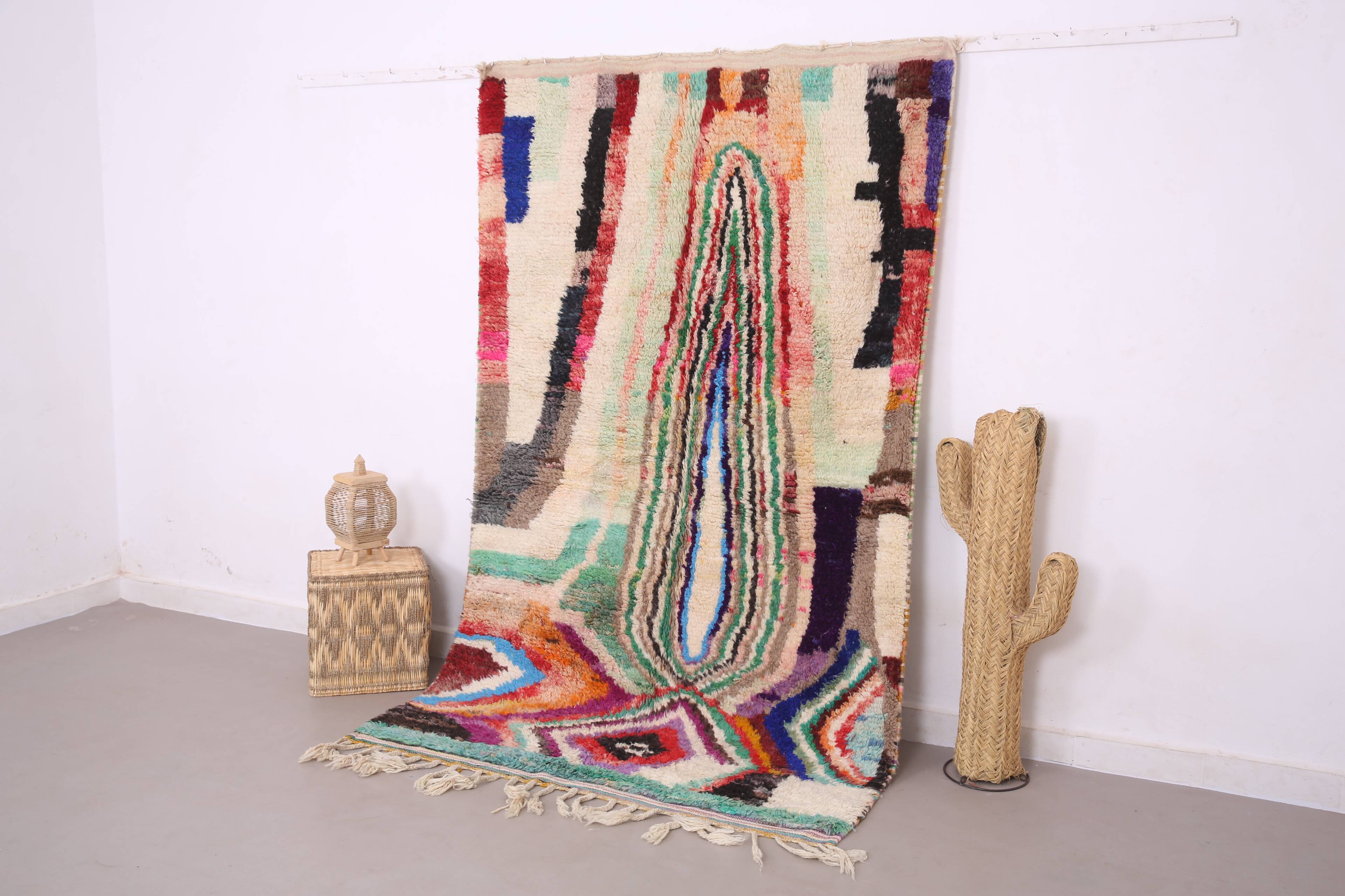 Colorful Boujaad Rug 156 x 259 cm - Berber Wool Rug - Moroccan Rug Handmade