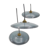 Set of 3 enamelled hanging