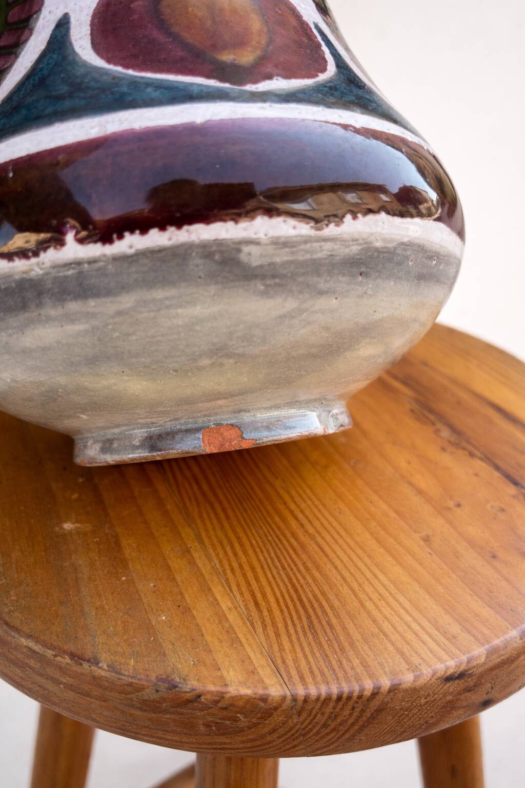 Ceramic pitcher signed J. Poussine – Atelier Sant Vicens – 1950s/60s