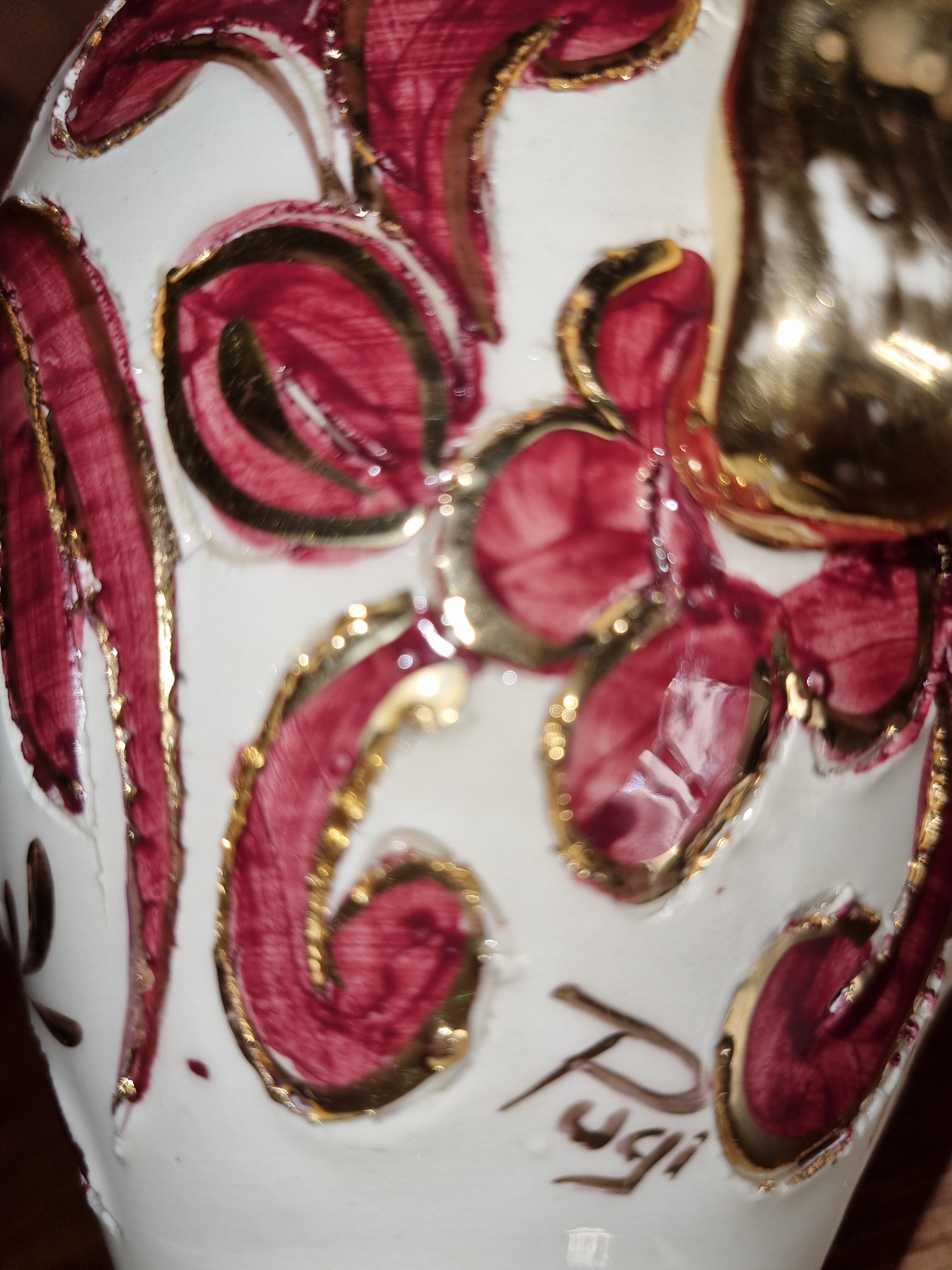 Vintage vase signed Pugi in Vallauris 50s - 60s