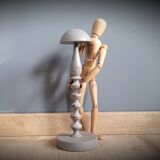 Grey wood hat holder 1