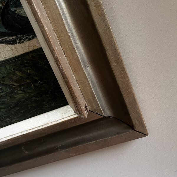 Tableau milieu XXème ''Arbre au couchant