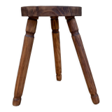 Tabouret tripode bois