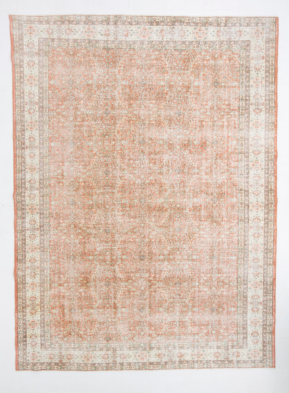 10x13 peach red oversized persian rug, 290x388cm