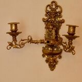 Applique murale suédoise en laiton, style milieu du siècle