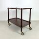 Chariot de service danois en palissandre par Poul Hundevad, années 1960