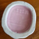 Small vintage draped pink vase