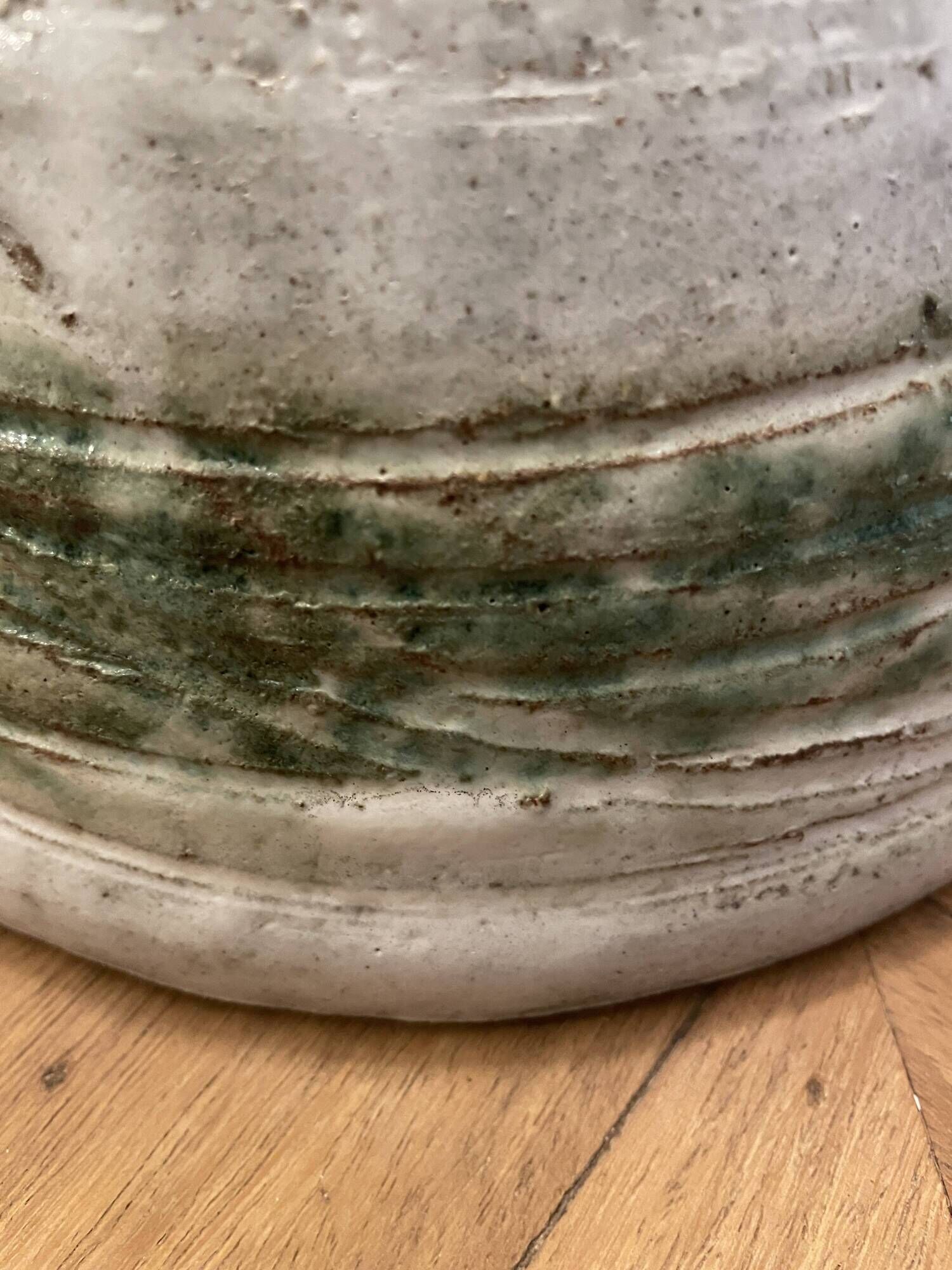 Thirty Albert Saladier in Vallauris ceramic, thistle decoration, signed.