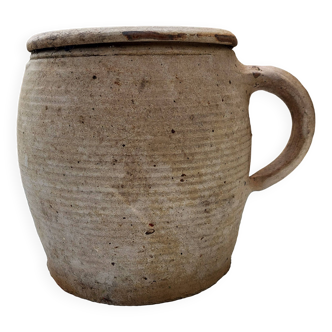 Old stoneware grease pot