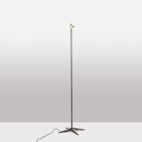 Jacques Adnet. Pair of bronze floor lamps. 1950s.