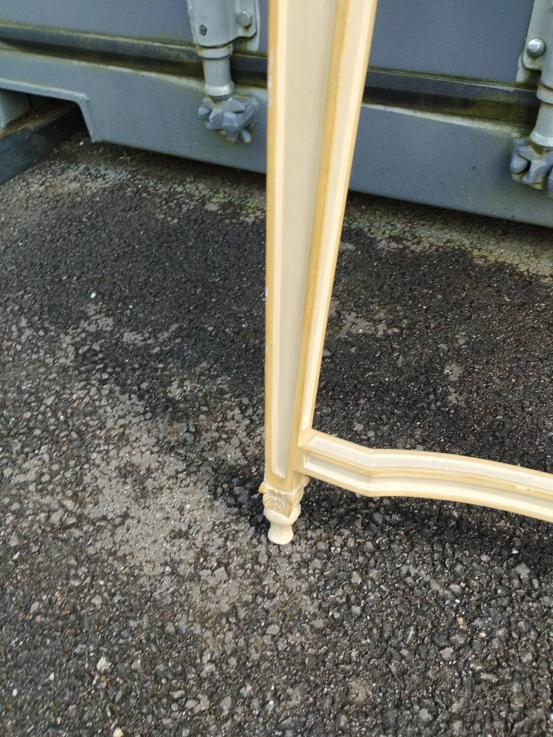 Antique Louis XVI style console with marble top