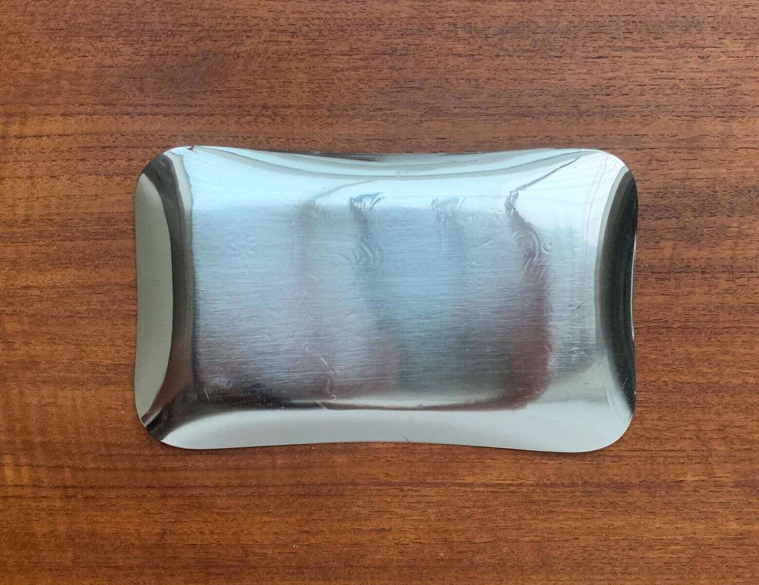 Vintage German floral metal plate by WMF