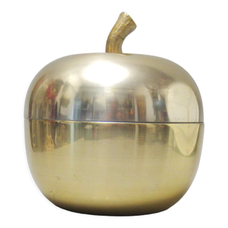 Pomme à glacons dorée années 70