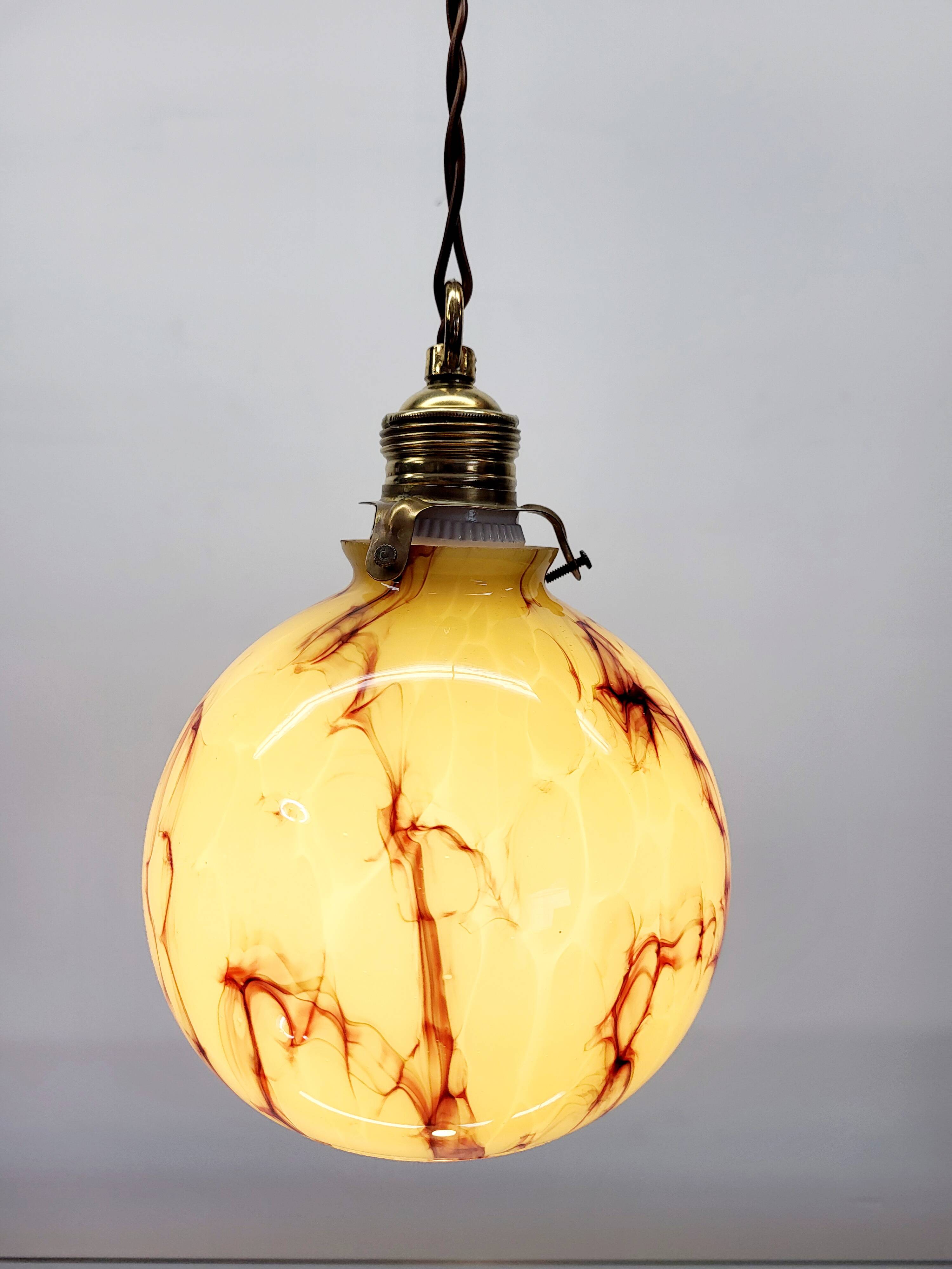 Art Deco lamp in opaline glaze Verreries de Scailmont Henri Heemskerk Belgium