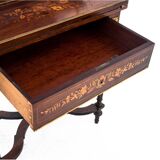 Inlayed desk, Napoleon III, France, circa 1870. Antique.
