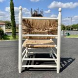 Vintage armchair 1950 wood mulched heater