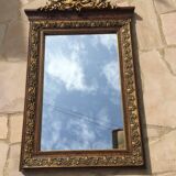 Antique mirror in gilded wood 96 x 58.5 cm