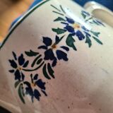 Pichet ancien fleurs bleue