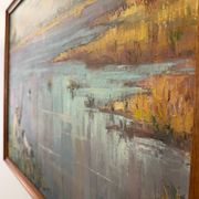 Tableau scène de chasse suzette mezie